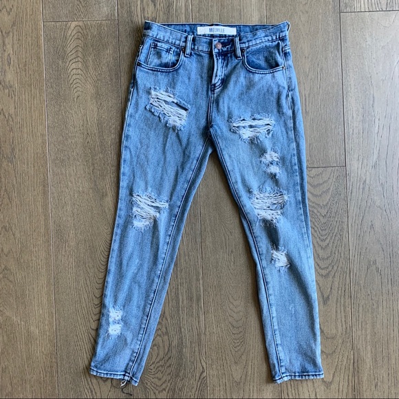 Brandy Melville Denim - Brandy Melville Destroyed Light Wash Jeans